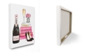 Stupell Industries Glam Pink Fashion Book Champagne Hells and Flowers Art Collection